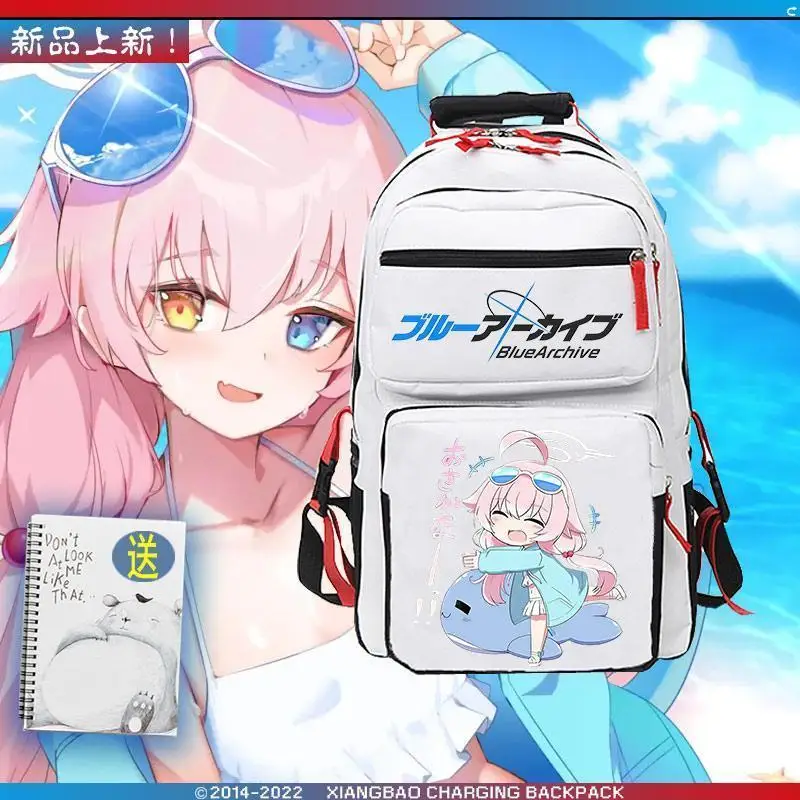 

2024 New Anime Blue Archive Takanashi Hoshino Tenndou Arisu School Bag Backpack Cartoon Bookbag Rucksack Outdoor Bag