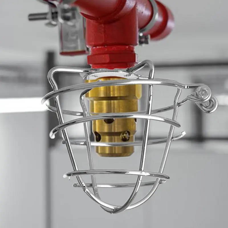 Fire Sprinkler Head Guard Sprinkler วงเล็บป้องกันที่มีประสิทธิภาพวงเล็บป้องกันกรงยาวนานสําหรับโรงแรมโกดัง