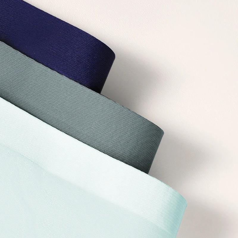 남성용 아이스 실크 속옷 3팩, 스포츠 남성용 여름 얇은 복서 브리프, 확장된 마모 방지 다리, Traceless Running Quick-Dryi