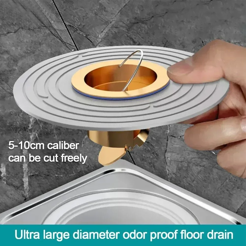 Floor Drains Shower Drainage Anti-odor Drainer Bathtub Ground Leakage Hair Catcher Kitchen Bathroom Hardware Accessories