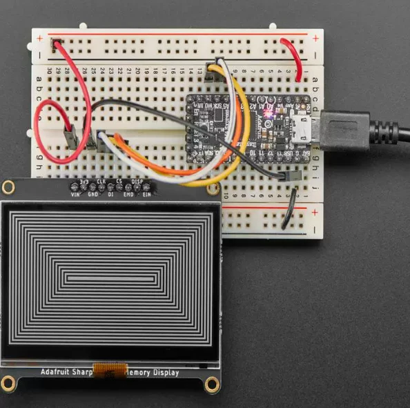 4694 Adafruit SHARP Memory Display Breakout - 2.7