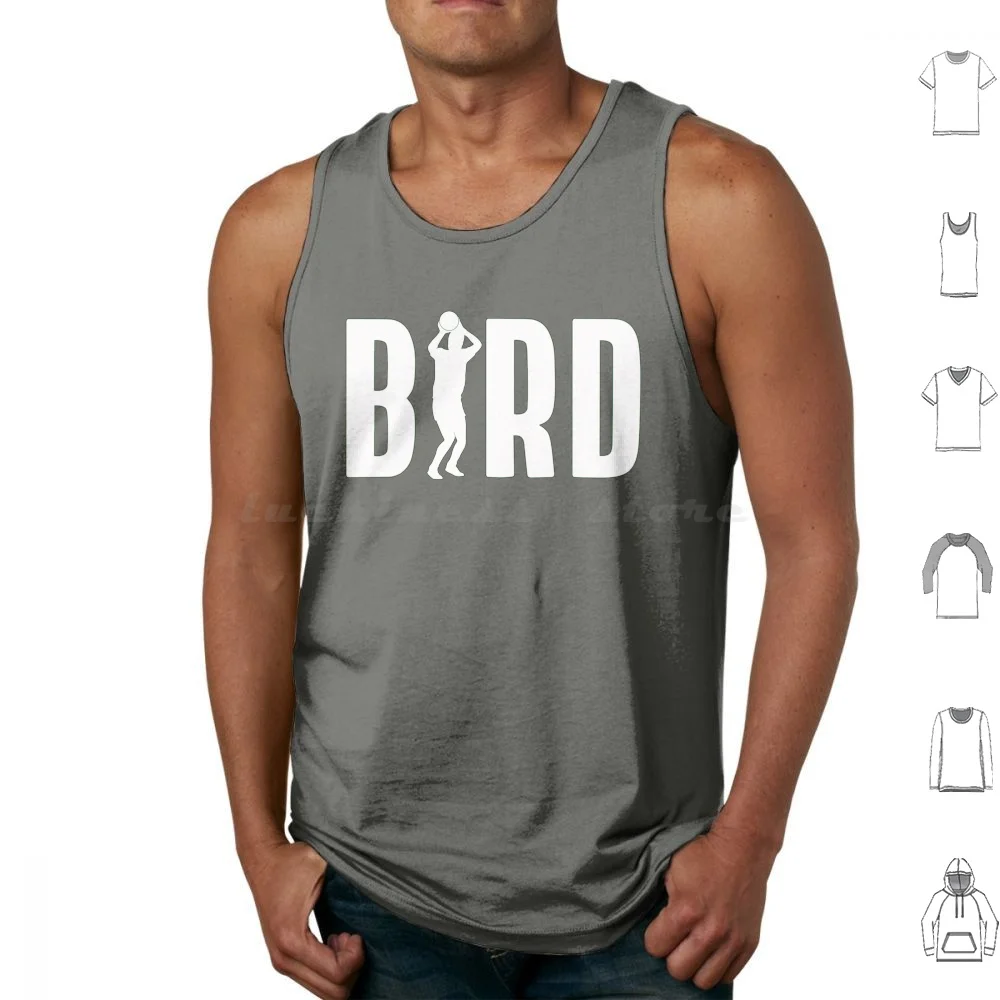 Camisetas sin mangas con estampado de pájaro blanco, algodón estampado, Larry Bird Legend 33 32 Magic Johnson, nueva tendencia Popular de baloncesto 23