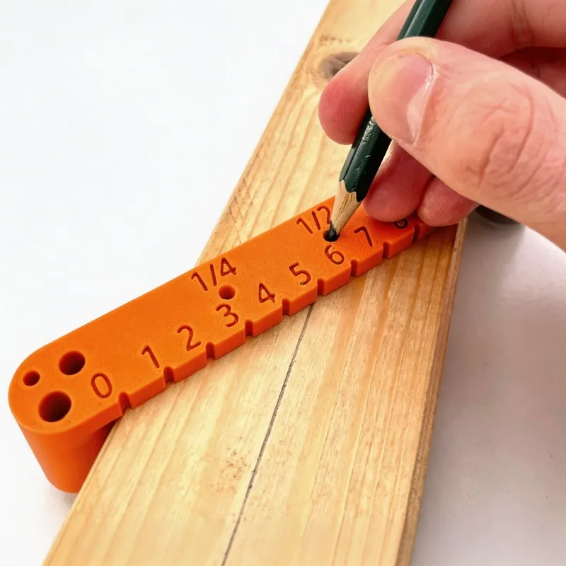 Woodworking Center Locator | Precision Line Drawing And Drilling Guide Tool for Wood Processing Measurement And Marking Device