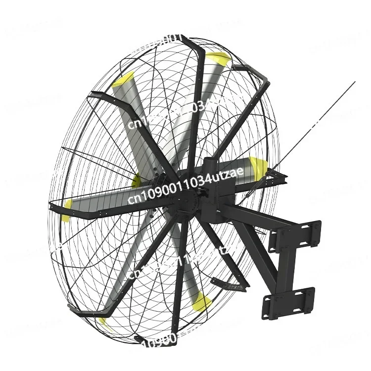 Diameter 2 Meters Wall Mounted Shaking Head Industrial Wall Fan