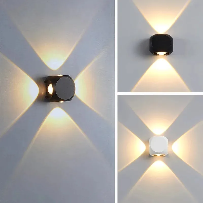 

Простые и креативные настенные светильники LED из алюминия, направленные вверх и вниз, для дома, ТВ-зоны, спальни, прикроватной зоны, гостиной.