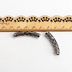 Jewelry finding & components diy make up accessory silver-plate bead Carve patterns handmade diy bracelet necklace #JZ324