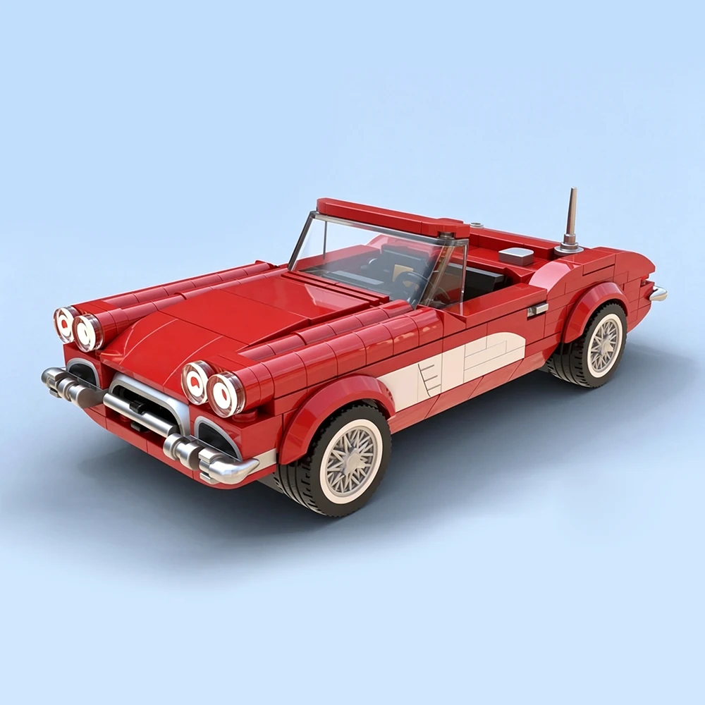 

New MOC Speed ​​Racing Series C1 Model Building Blocks DIY Modular Technology Sports Car Assembly Children's Toy Boy Gift Set