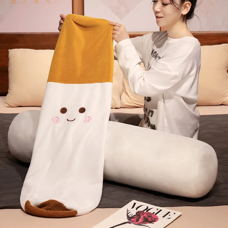 cigarette body pillow Funny Smoking Cylindrical Sleeping Cigarette Pillow Smulation Plush Toys Fashion Boyfriend Birthday Gift cigarette body pillow Funny Smoking Cylindrical Sleeping Cigarette Pillow Smulation Plush Toys Fashion Boyfriend Birthday Gift