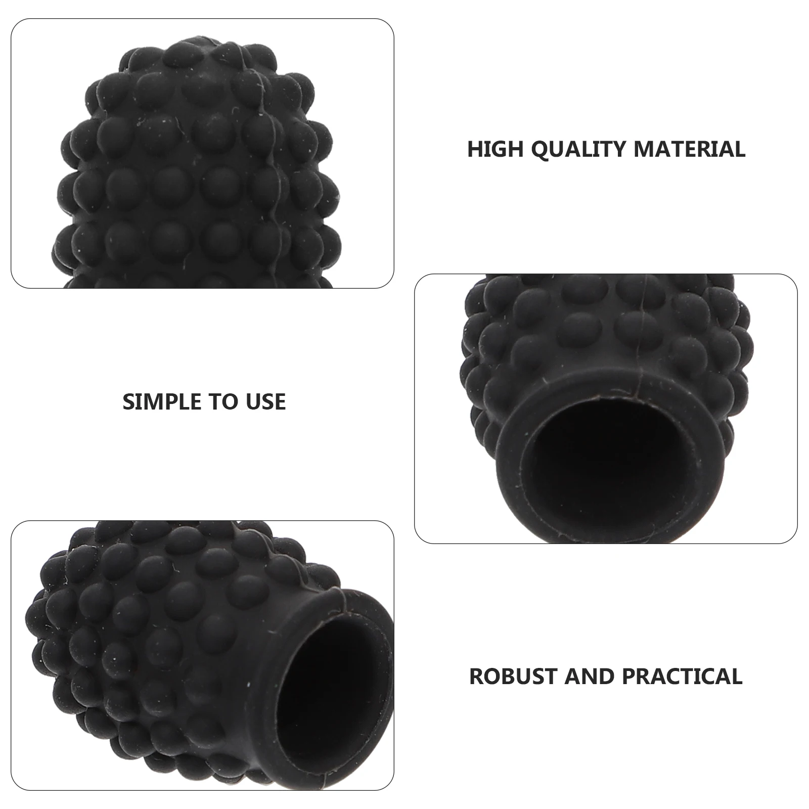 

Drumstick Silent Tips Protector Snare Muffler Mute Dampeners Silencing Protectors