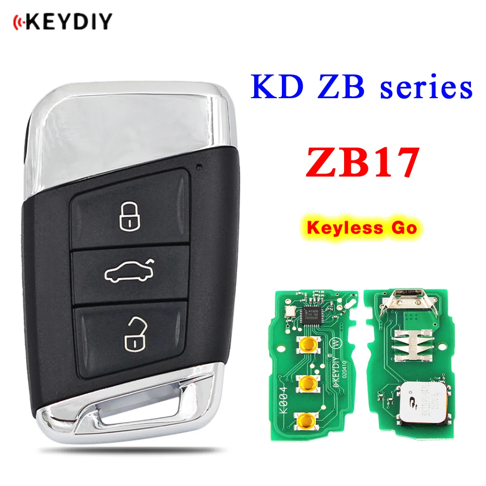 

KEYDIY ZB Series RemoteKD Smart Key ZB17 for KD-X2 KD-MAX Car Key Fit More than 2000 Models