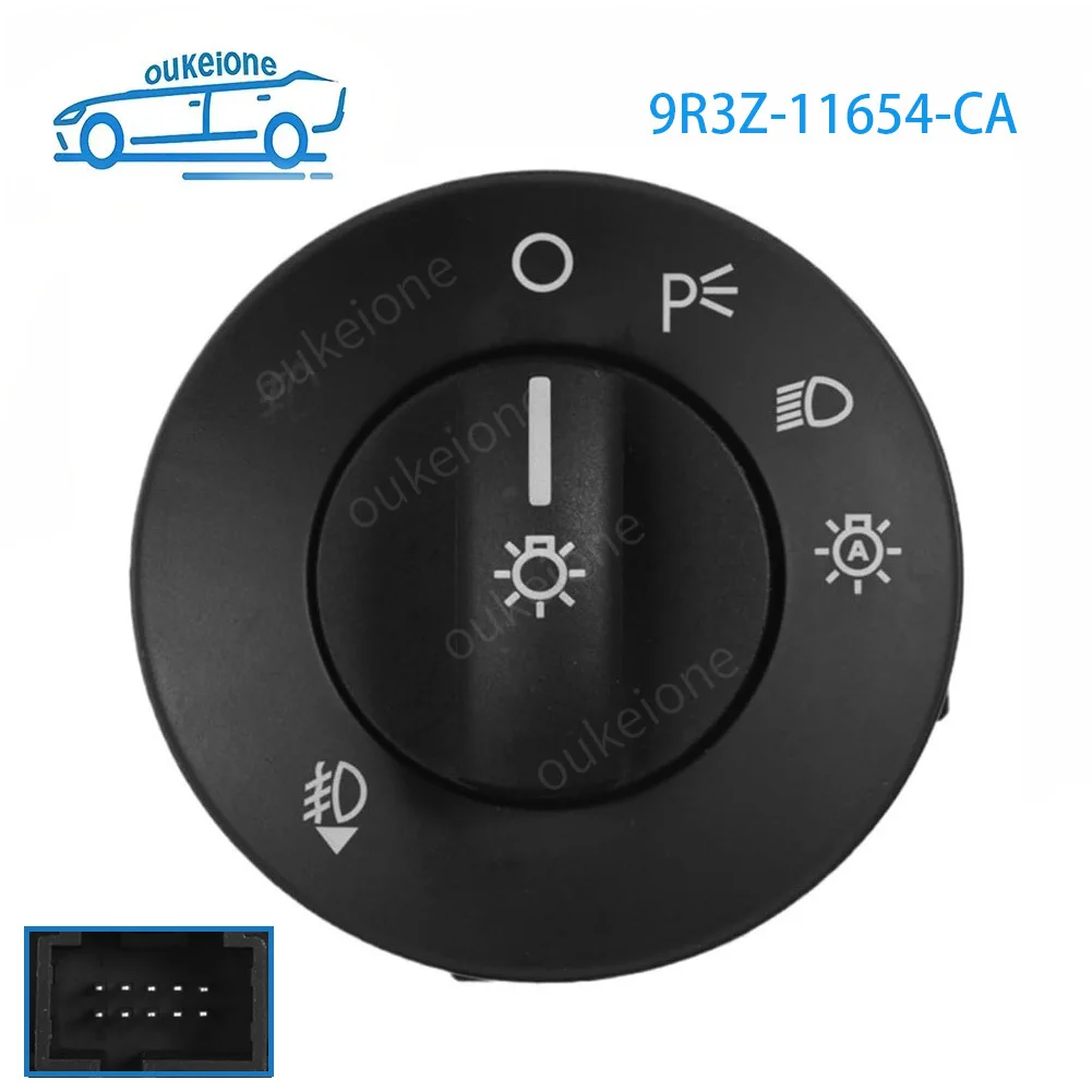 Botão do Interruptor de Farol e Luz de Neblina para Ford Flex Fusion Mustang MKZ Mercury Milan 2009 2010 2011 2012 2013-2017 9R3Z-11654-CA