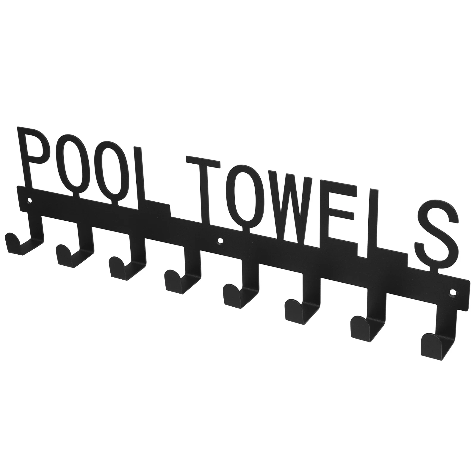 

Pool Towel Rack Nail free Durable Iron Lightweight Bedroom Bathroom Kitchen Living Room Clothes Hats Belts Towels ganizer