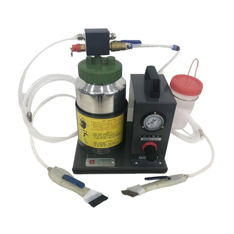 

Manual glue brushing machine, pneumatic glue replenishing machine