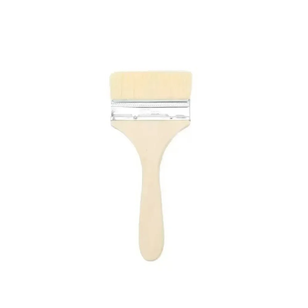 Brosse à pâtisserie Portable 2/3/5 pouces, brosses de barbecue en bois résistantes à la chaleur, poils naturels, brosse de cuisine en Nylon pour la cuisson, les grillades