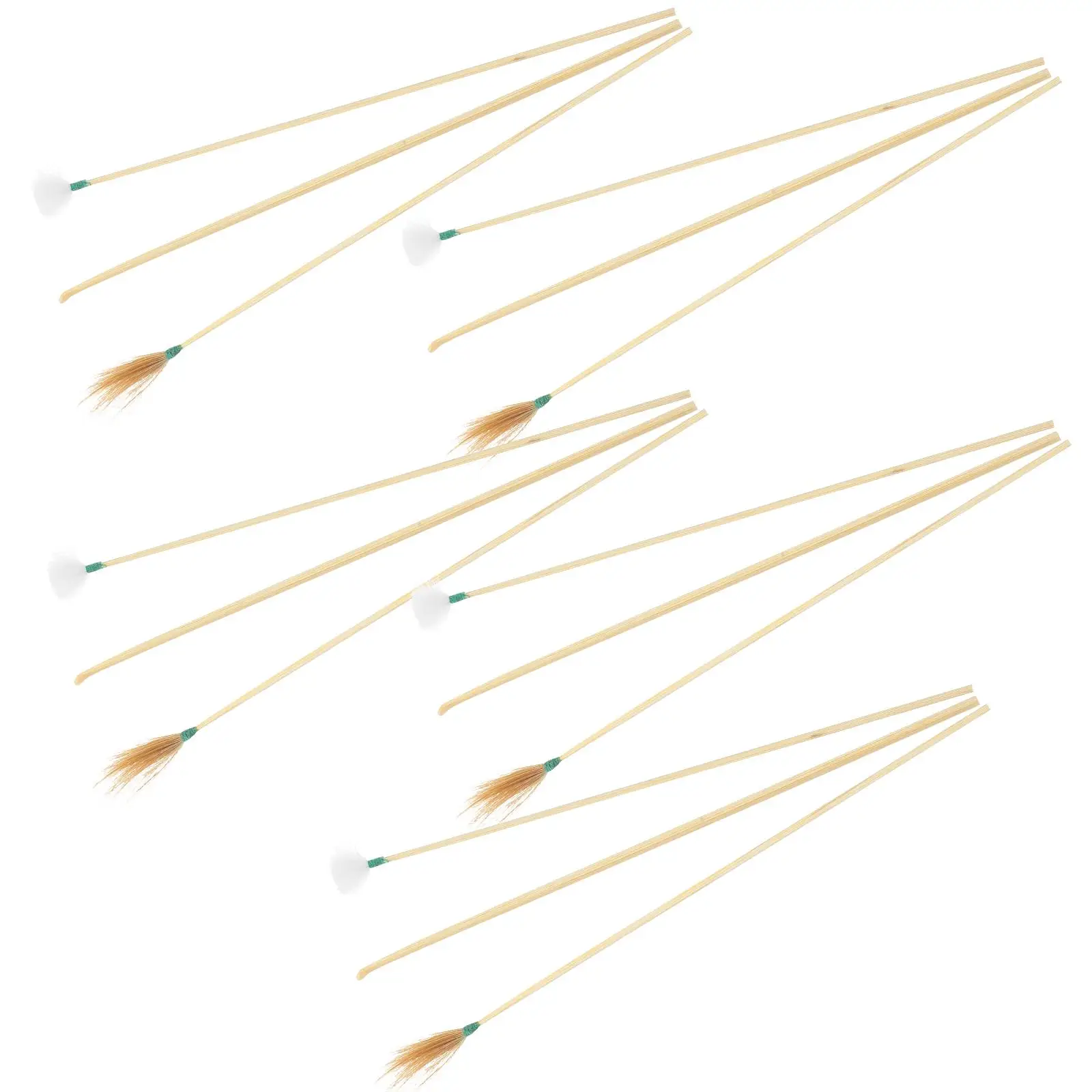 15pcs Bamboo Spoon Set Lightweight Travel Earwax Removal Tools Kit Ear Cleaner Ear Wax Removal Wax Picker Health Care