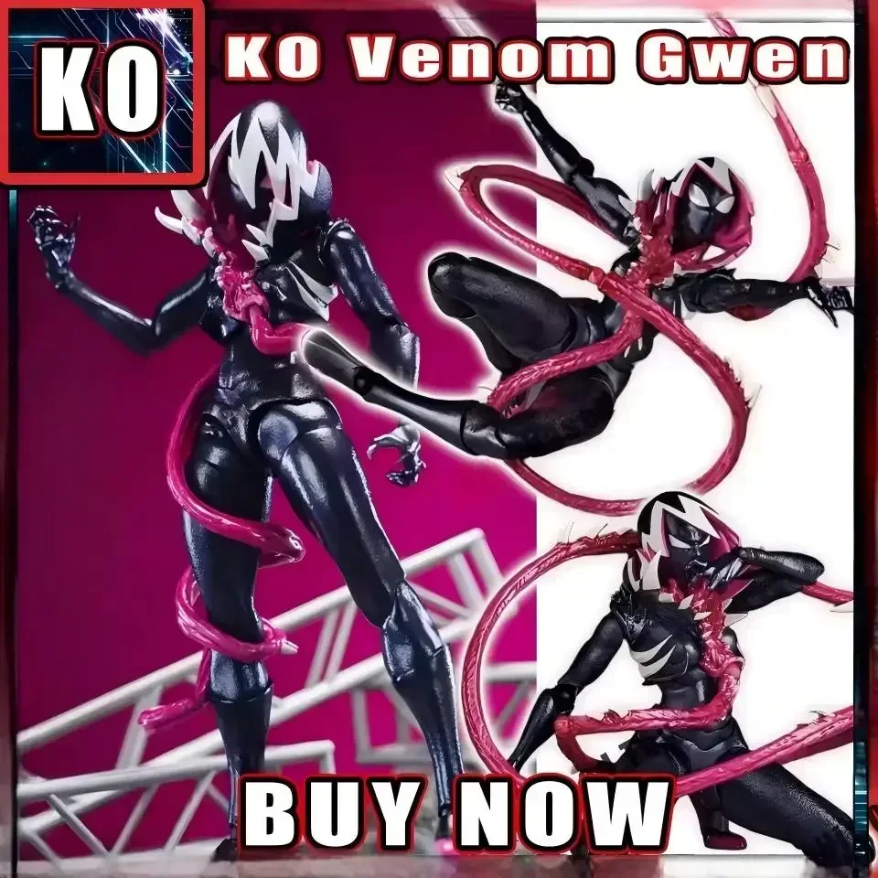 

Новая фигурка KO Venom Gwen Marvel, аниме-фигурка Kaiyodo Amazing Yamaguchi Revoltech, статуэтка, модель, индивидуальный заказ, игрушка для детей, подарки