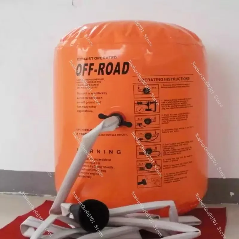 4 Ton Inflatable Exhaust Air Jack Dual Use with Air Pump Off Road Car Rescue Tool With Storage Bag