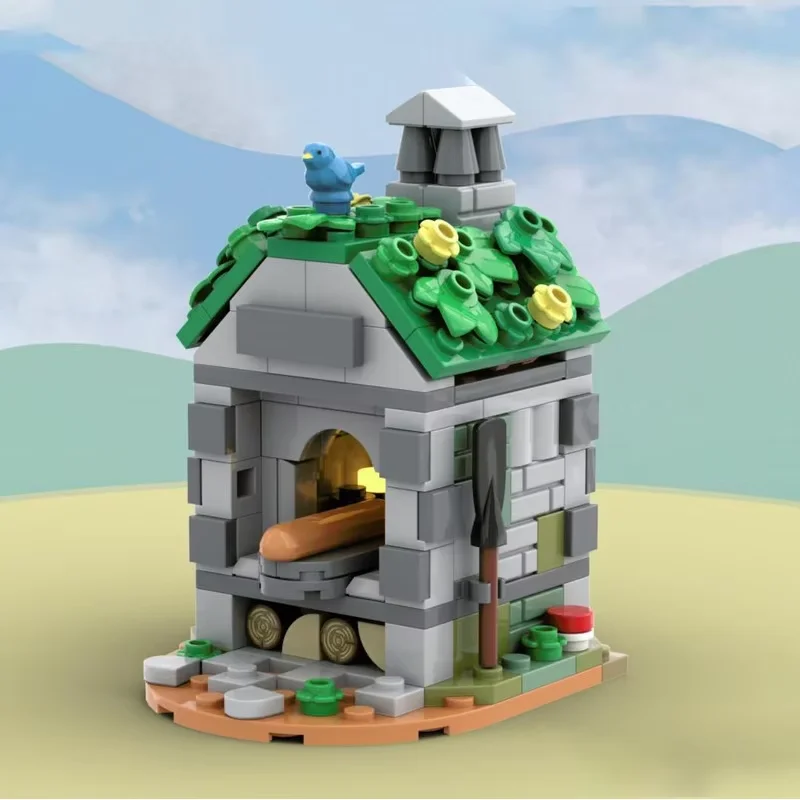 

MOC Medieval Bread Oven Model - Mechanical Assembly Building Blocks Toy - Small Particles 188pcs - A Delightful Gift for All Cre