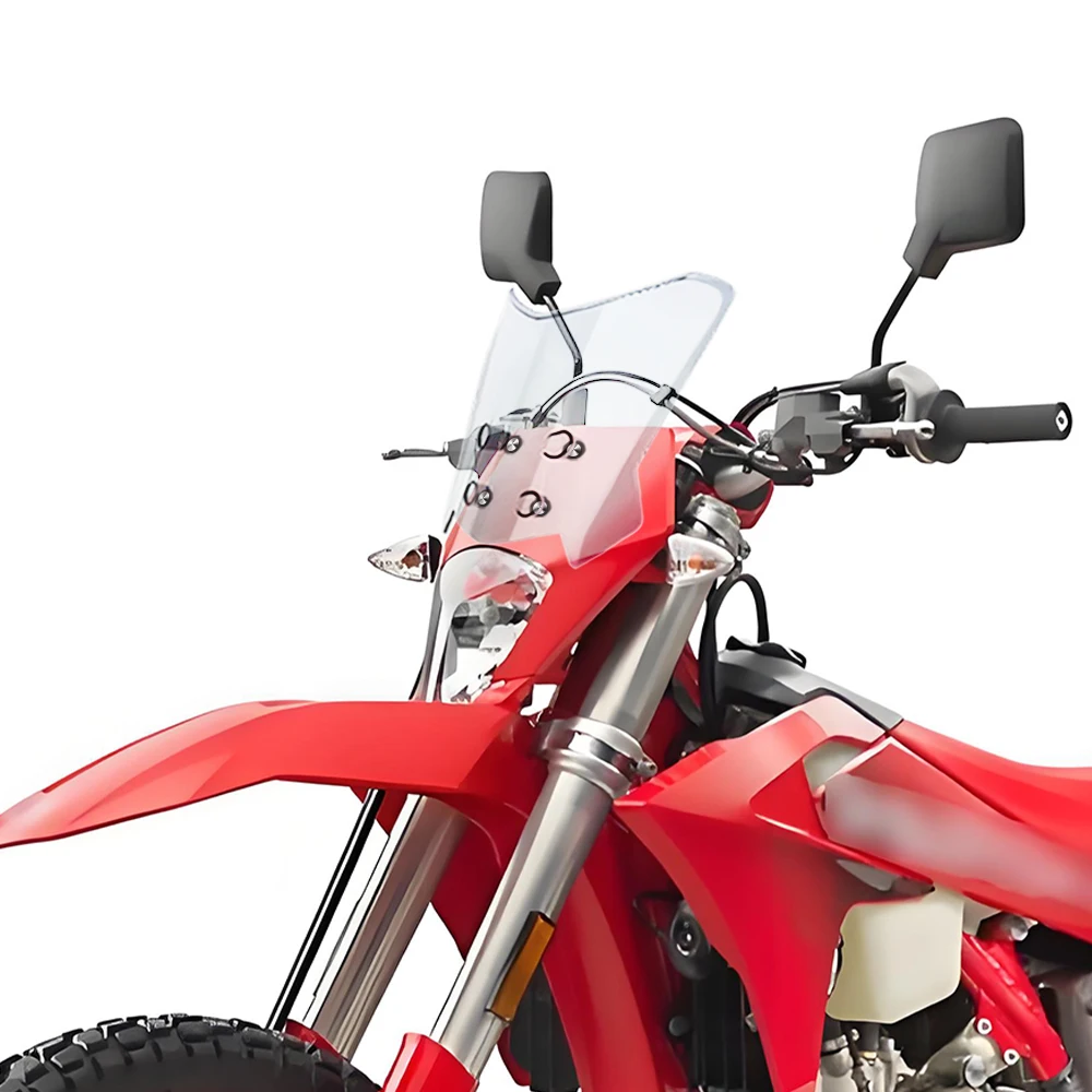

For MX EX MC 125 150 200 250 300 250F 350F 450F motorcycle adventure windshield extension style Windscreen Wind Deflector Screen