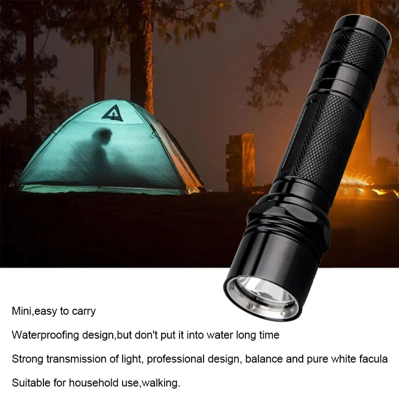 Tactical Flashlight Led Lamp 6P Led Flashlight For Air Gun Scope Hunting