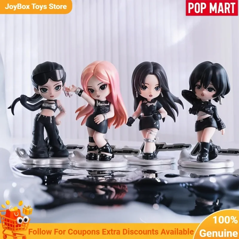 Official Aespa POPMART Collectible Blind Box Karina Giselle Winter Ningning Cute Mini Figure Desktop Ornament Valentine Gift Toy