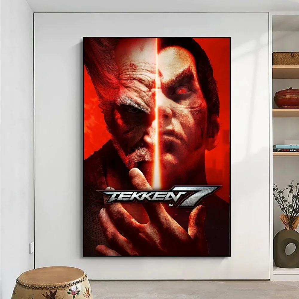 Classic TEKKEN Video Game Poster No Framed Kraft Club Bar Paper Vintage Poster Wall Art Painting Bedroom Study Stickers