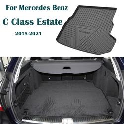 For Mercedes Benz C Class Estate 2021 2020 2019 2018-2015 Car Cargo trunk mat Boot Liner Tray Anti-slip Floor Mat Accessories