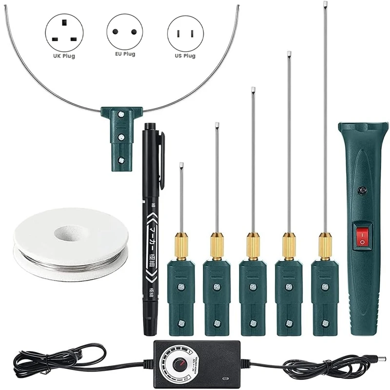 

【Hot Cake】Hot Wire Foam Cutter Kit With Temperature Controller,100-240V/24W Electric Cutting For Art Craft EVA Foam Carving