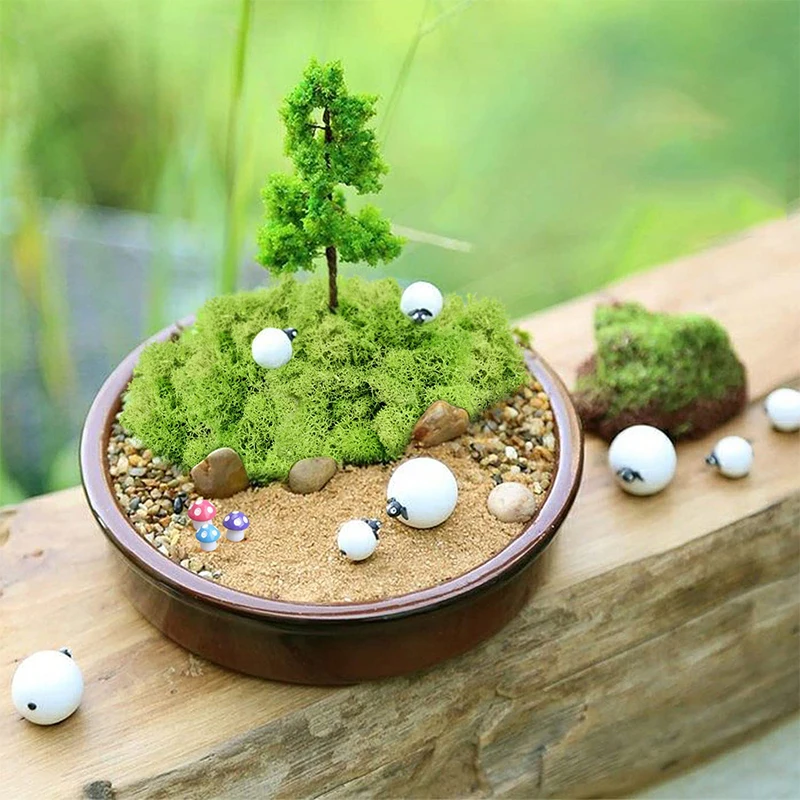 60/300g Preserved Moss Artificial Green Plants Eternal Life Moss Grass Home Garden Decoration Landscape Fake Flower DIY Crafts