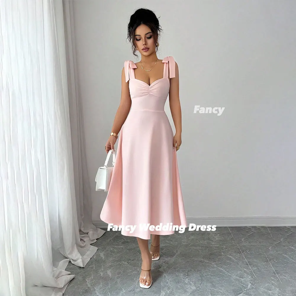 

Необычное вечернее платье Gracefule с v-образным вырезом, эластичное атласное платье для выпускного вечера длиной до чая, вечерние платья без рукавов по индивидуальному заказу