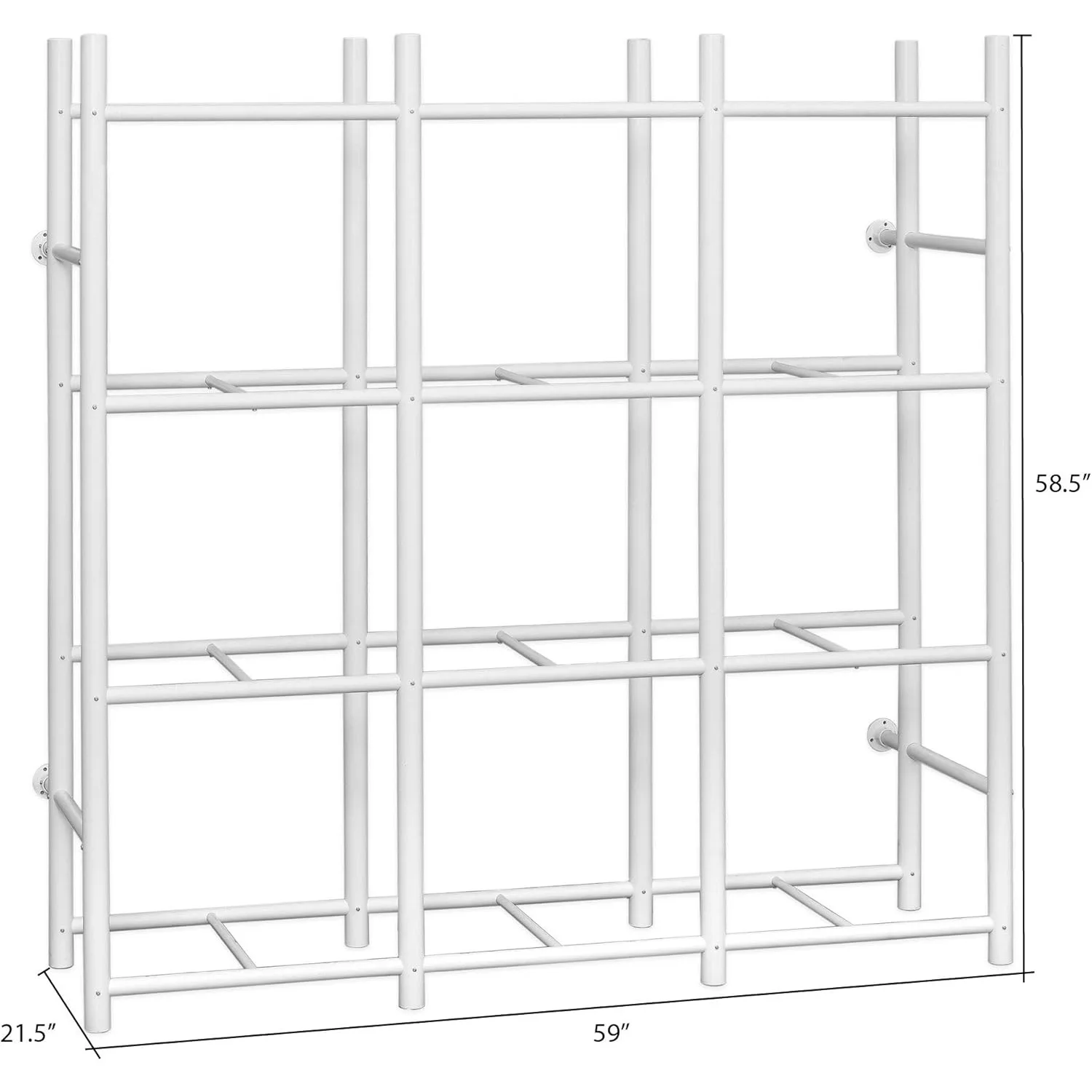 Bin Warehouse Rack - 12 Totes Compact,Ideal Storage for Garages, Basements, Storage Rooms, Dorm Rooms(21.5