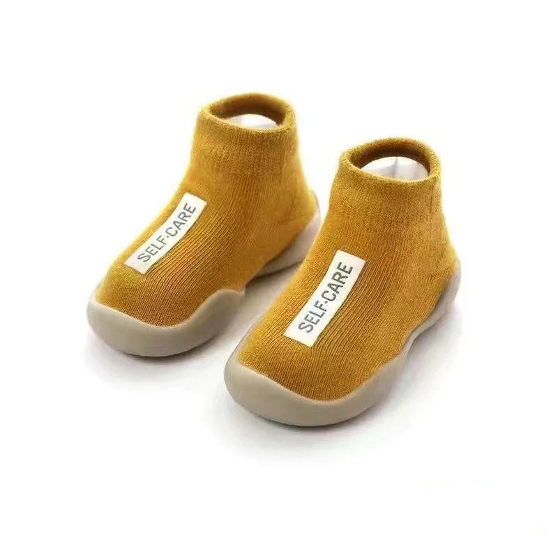 Newborn Baby Walking Shoes Sock Shoes First Walker Shoes Toddler Infant Toddler Boys Girls Kids Soft Sole Floor Shoes Non-Slip