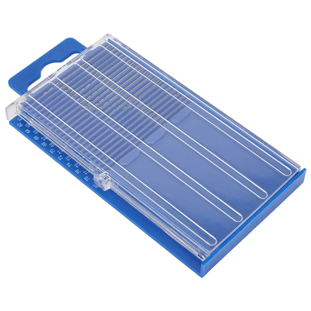 20pcs/set Mini High Speed Steel Twist Drill Bit Set Micro HSS drill bit set with Case #61-#80 Imperial Drill Bit