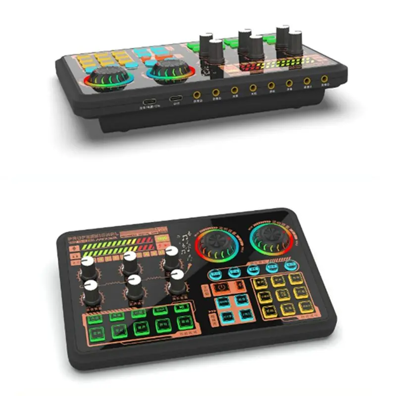 

SWXF Sound Effects Board, Audio Interface, Live Sound Board for PC Microphone, Audio Mixer for Karaoke, Gaming