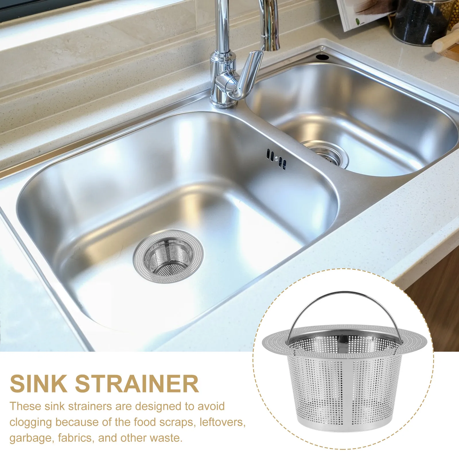 

Basket Filter Metal Drain Strainer Strainer For Kitchen Basket Kitchen Drain Filter Sink Sink Accessories