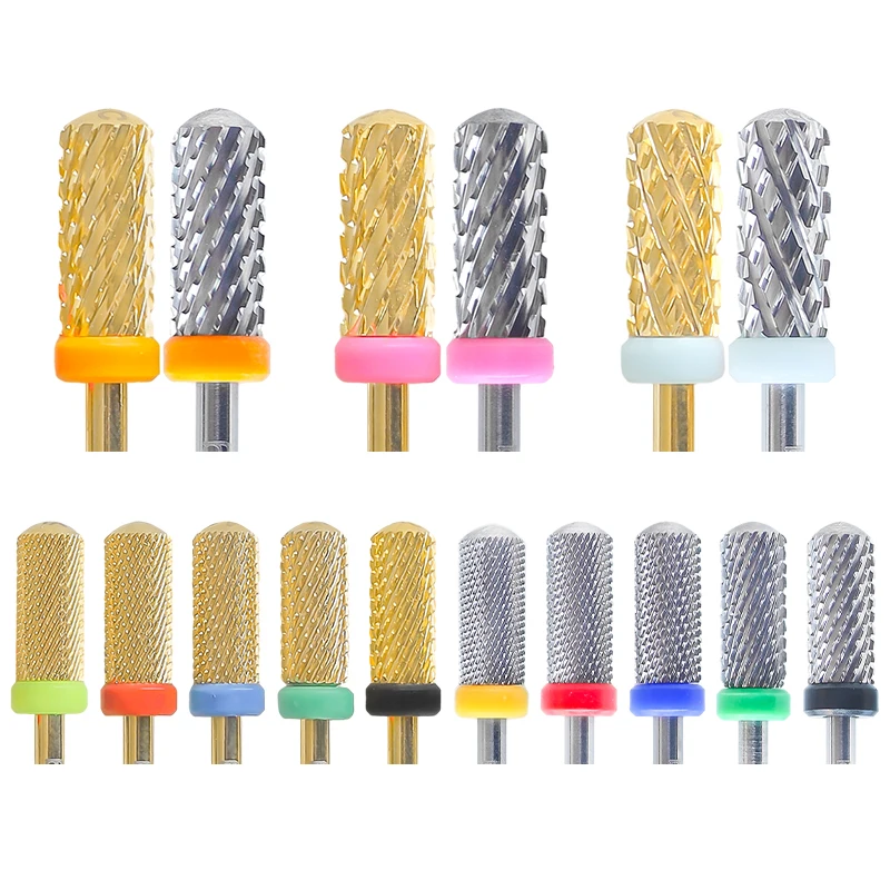 Smooth Top Tungsten Nail Drill Bits Milling Cutter Carbide Reversed Rotation Polishing Files Tools DIY Accessories Supplies