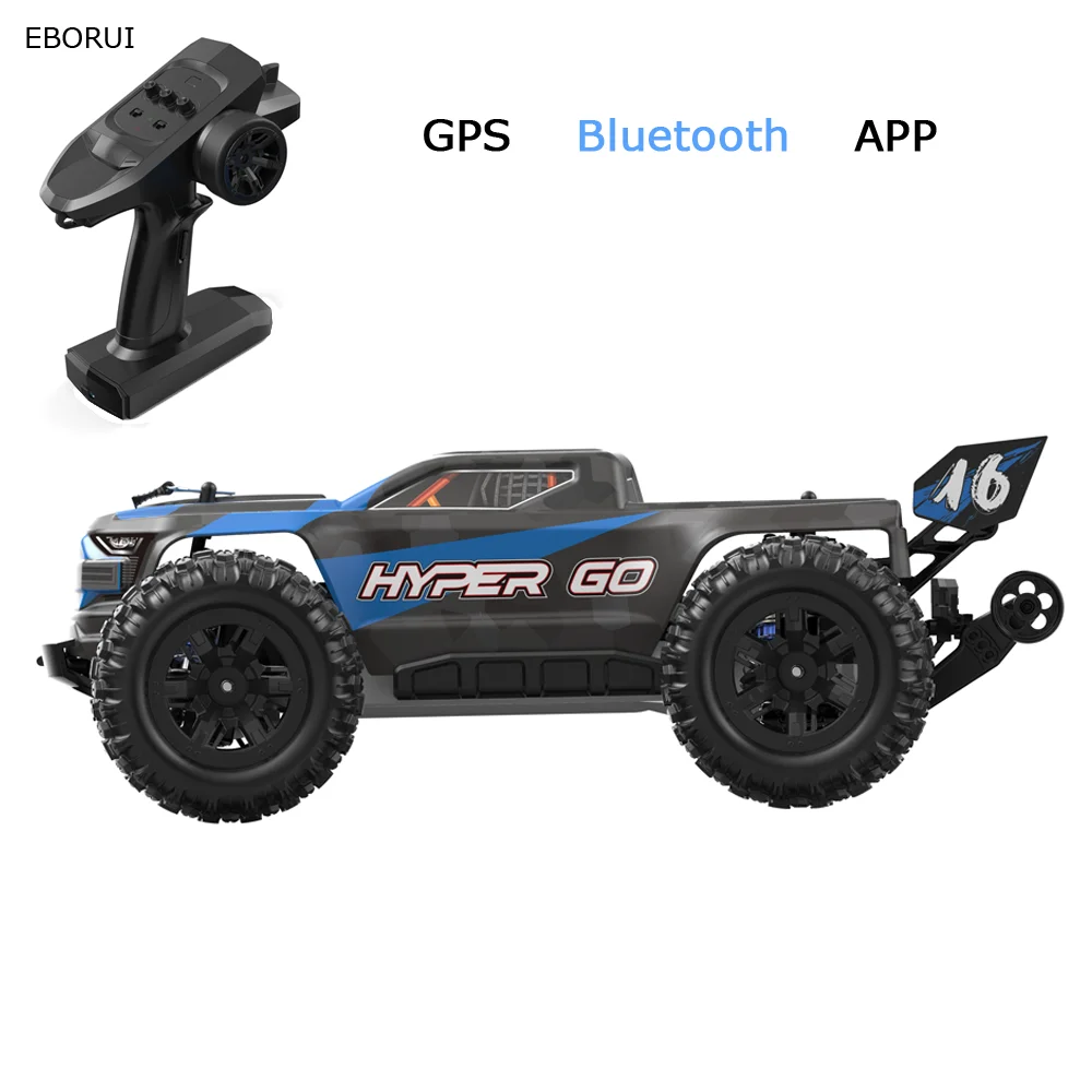 EBORUI E16E GPS Module RC Car 1:16 2.4G RC Truck Off-road 38km/h High Speed Vehicles Proportional Control Car Gift Toy RTR