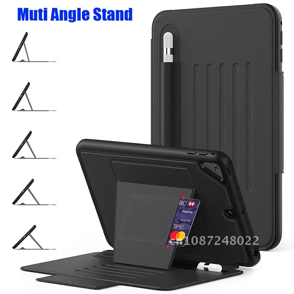 

Intelligent Leather Silicone Case For iPad Pro 11 Kids Safe Heavy Duty Armor Shockproof For iPad Mini 5 4 Air4 10.9 10.2 9.7