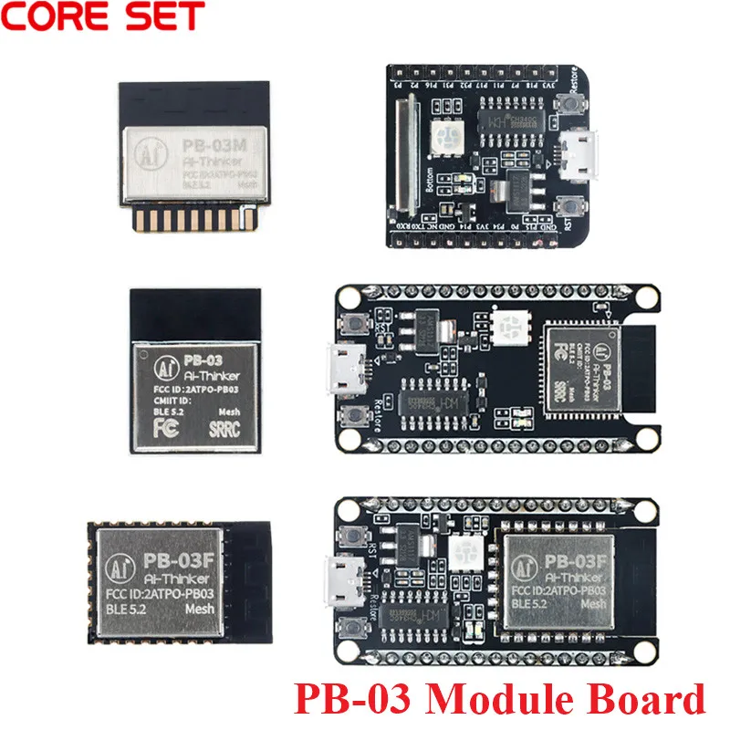 PB-03 PB-03F PB-03M BT5.2 Bluetooth-compatible Module Demo Board BLE PB-03-Kit PB-03F-Kit PB-03M-Kit PHY6252 Onboard Antenna New