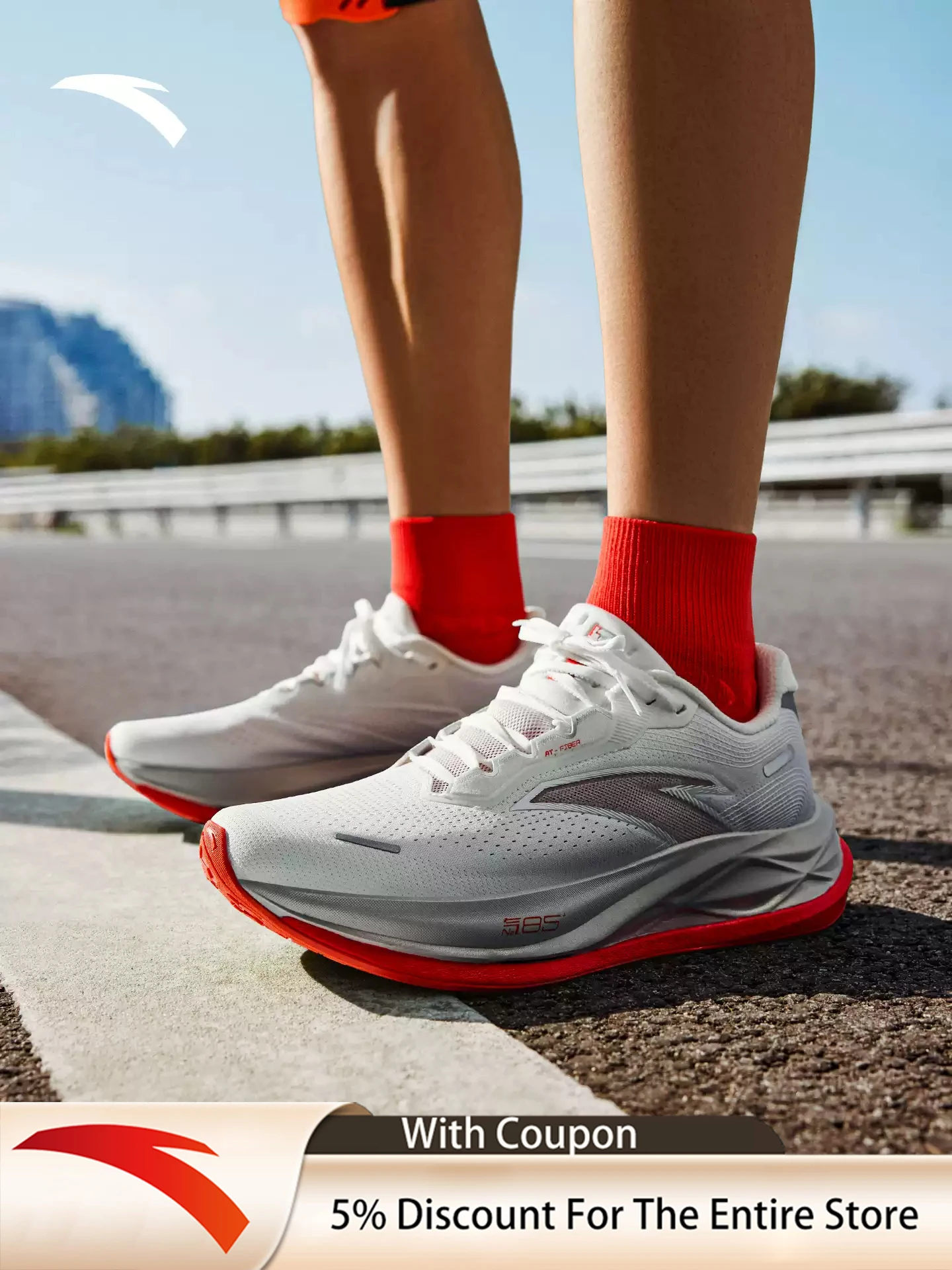 ANTA GUANJUN 5PRO Men's long-distance running shoes summer new road running cushioning and wear-resistant sports shoes