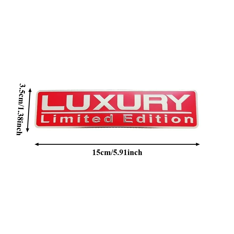 High-quality Car Modification Metal Stickers Limited Edition Body Decoration Scratch Cover Car personalized accessories
