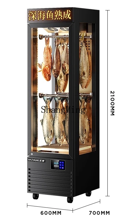 ZYY comercial temperatura constante display de umidade geladeira high-end mar profundo peixe e carne bife armário ácido