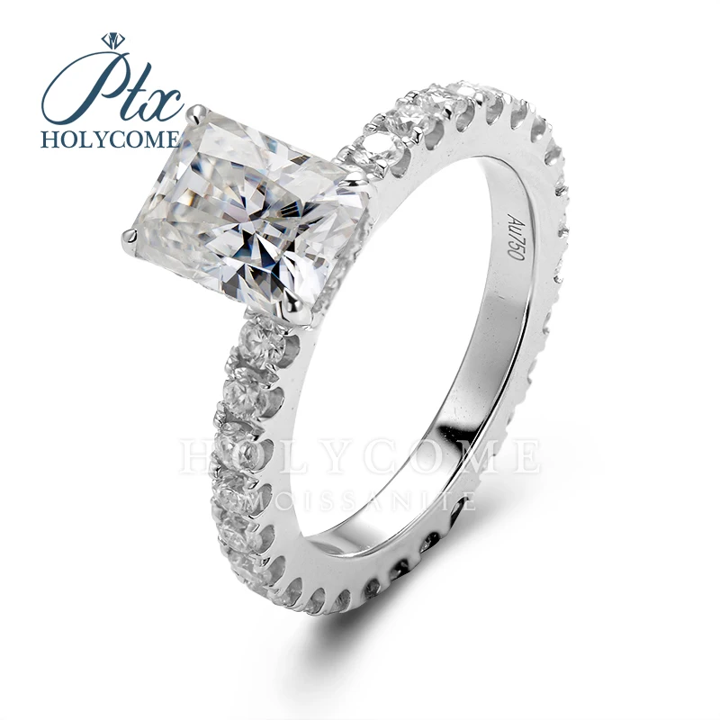 

Holycome Jewelry 14K Gold Solid Crushed Ice Radiant Cut DEF VVS1 Reddit Hot Holycome Moissanite Supplier Factory GRA