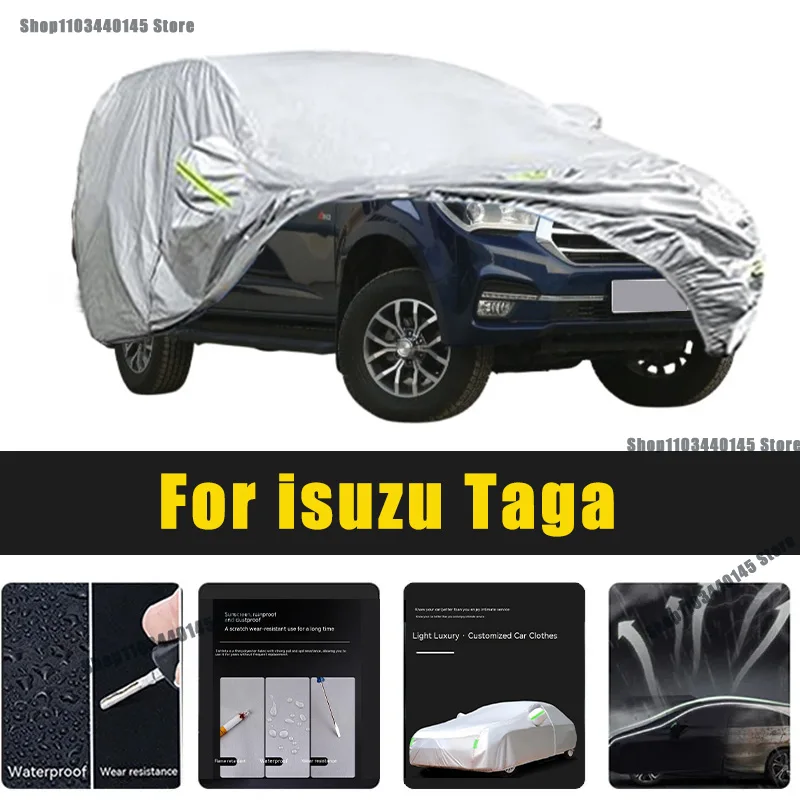 

Full Car Covers Outdoor Sun UV Protection Dust Rain Snow Oxford cover Protective For isuzu Taga Accessories