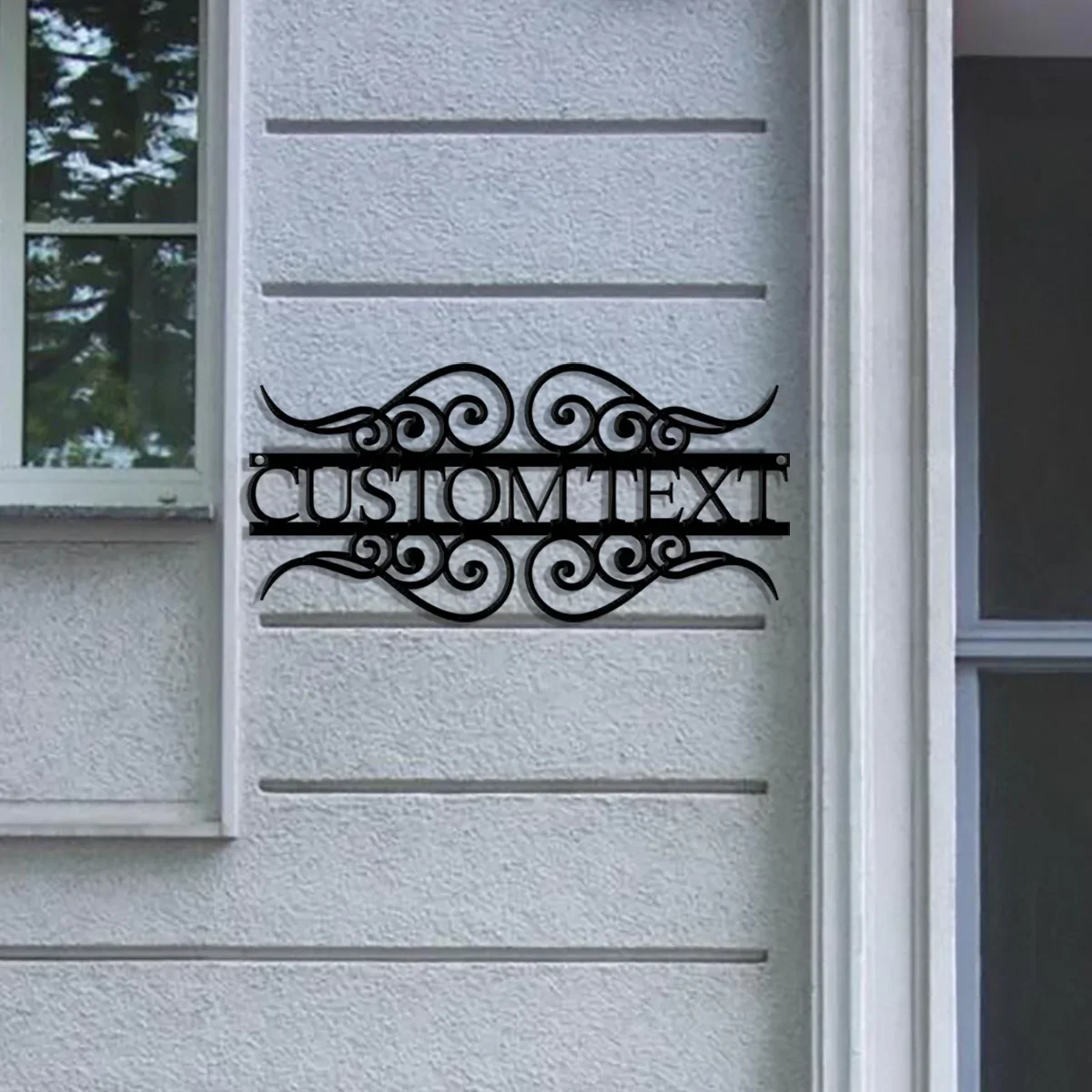 Elevate Curb Appeal! Personalized Street Address Sign, Laser-cut Metal. Ideal for Outdoor Doors, A Housewarming Wall Addition.