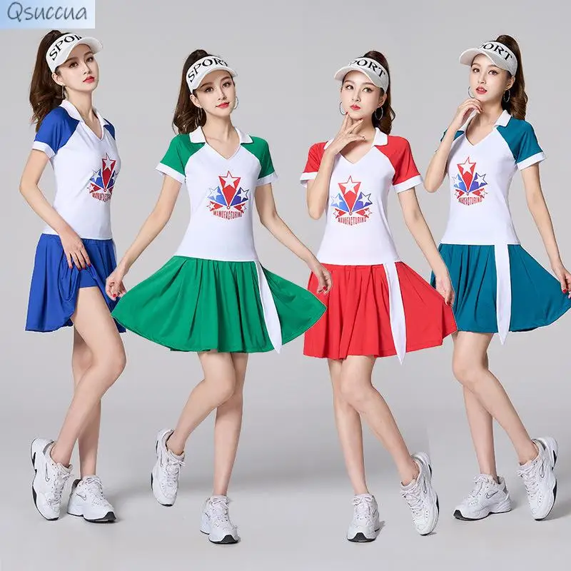 Square Dance Clothes Sports Suits Ghost Step Dance Middle-Aged and Elderly Collective Group Dance Clothes