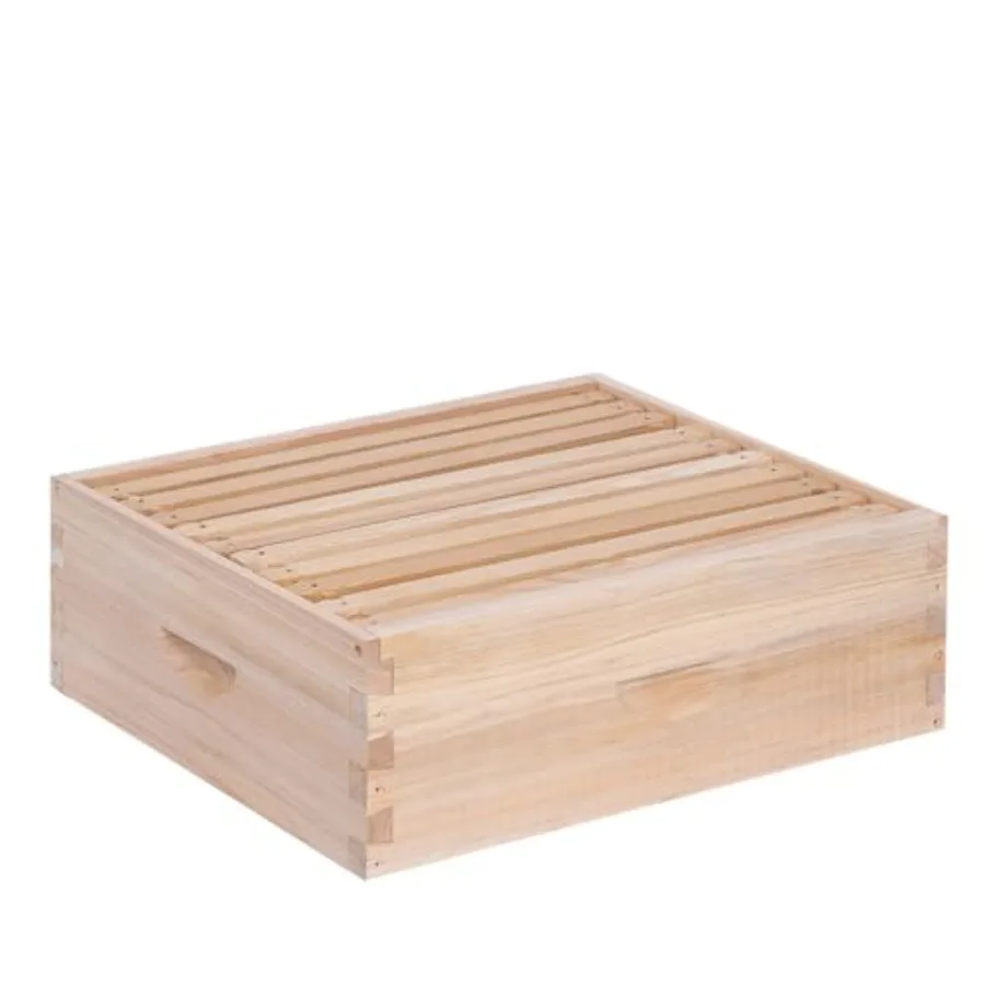 

Улей-суперхив Лангстот для пчел, средний размер, в комплекте с рамками и восковыми основаниями