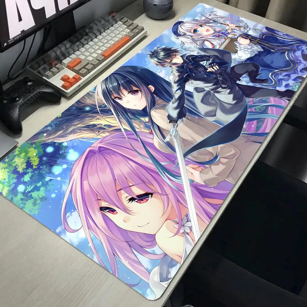 Mouse Pad Non-Slip S_spirit_Chronicless Rubber Kawaii Edge Gifts for boys Anime Desk locking Desk mats 1200x600