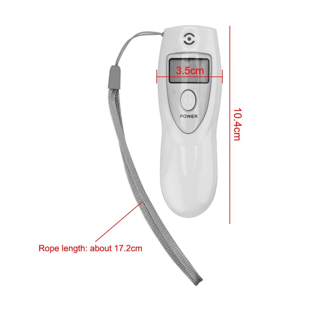 Analizador de Alcohol en el aliento Digital LCD, alcoholímetro, Detector de Alcohol Digital, inhalador, medidores de Alcohol