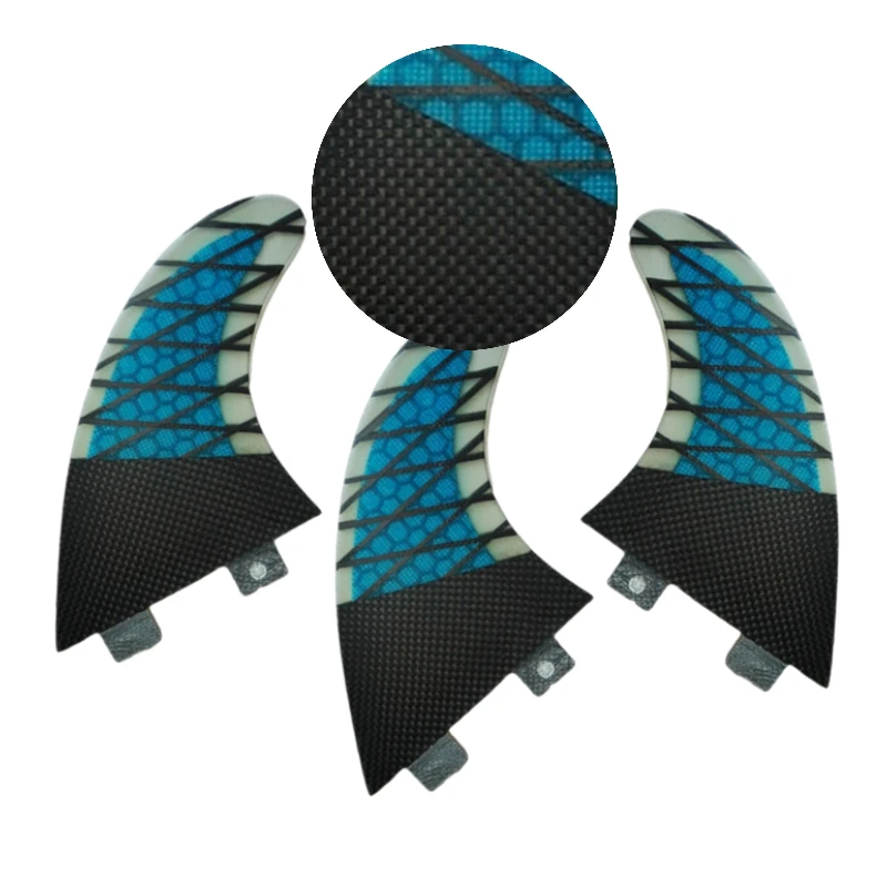 

G5 Tri Fins Surfboard Fins Performance Core Thruster Fin Medium Double Tabs 1 Base Carbon Fiberglass Surf Fins Quilhas